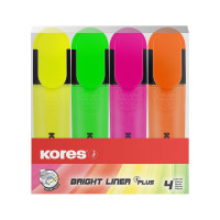 Маркер выделитель текста Kores набор 4 цвета, 0.5-5 мм 36140.02 1280162