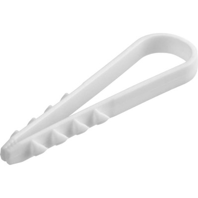 Дюбель-хомут TDM ELECTRIC ДХК-10 для круглого кабеля 5-10 мм, нейлон, белый, 100 шт. SQ0539-0001