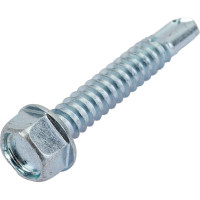 Саморез ZAMETAL 6,3x38 со сверлом и шестигранн. головкой, DIN 7504K, оц., уп. 200 шт. ZA081641