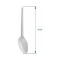 Одноразовые столовые ложки OfficeClean 100 шт., эконом, белые, 16 см 245851