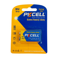 Солевой элемент питания PKCELL тип - 9VКрона 1 шт в блистере 6F22-1B