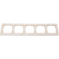 Рамка на 5 постов WERKEL - W0052003/ Электроустановочные изделия - (слоновая кость, basic) a051292