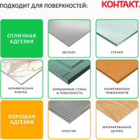 Монтажная клейкая лента двусторонняя прозрачная Контакт 19мм х 2м 23712