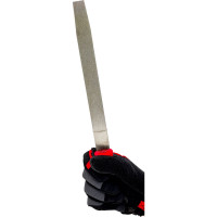 Алмазный напильник CNIC плоский остроносый 250мм р.ч. 235мм 125/100 с пластмассовой ручкой 30288