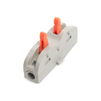 Монтажная клемма STEKKER для фазных проводников, 2 контактные группы, LD222-421 39498