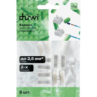 Пружинные монтажные клеммы duwi для осветительного оборудования СМК-823-2-10, 2,5мм2, 5 шт. 26738 6