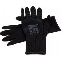 Перчатки для сборочных работ Fiberon полиэстер, без и/у, 9/L, черные, 123110