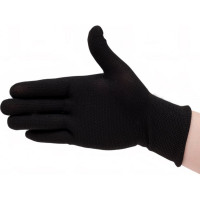Перчатки для сборочных работ Fiberon полиэстер, без и/у, 9/L, черные, 123110