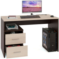 Компьютерный стол СОКОЛ венге/беленый дуб КСТ-114 КСТ114В5б5