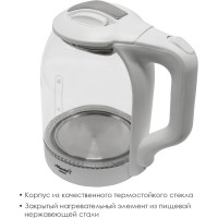 Электрический стеклянный чайник Atlanta ATH-2466 white
