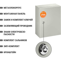 Щит с монтажной панелью TDM ELECTRIC ЩМП-1-1 IP66 SQ0905-0077
