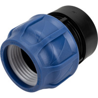 Компрессионная соединительная муфта VALFEX ПНД, с внутренней резьбой, 63x2 1/2" 121001263212
