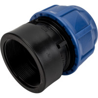 Компрессионная соединительная муфта VALFEX ПНД, с внутренней резьбой, 63x2 1/2" 121001263212