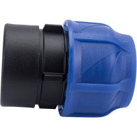 Компрессионная соединительная муфта VALFEX ПНД, с внутренней резьбой, 40x1 1/2" 121001240112