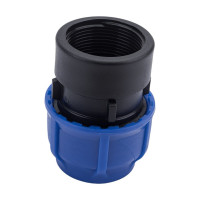 Компрессионная соединительная муфта VALFEX ПНД, с внутренней резьбой, 40x1 1/2" 121001240112