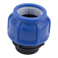 Компрессионная соединительная муфта VALFEX ПНД, с внутренней резьбой, 50x1 1/4" 121001250114