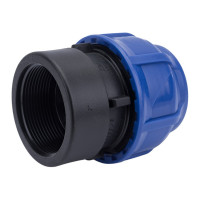 Компрессионная соединительная муфта VALFEX ПНД, с внутренней резьбой, 50x2" 121001250200