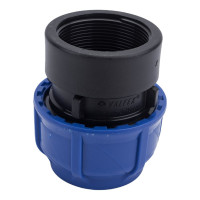 Компрессионная соединительная муфта VALFEX ПНД, с внутренней резьбой, 50x2" 121001250200