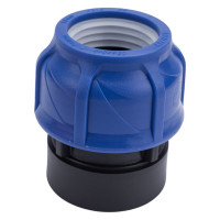 Компрессионная соединительная муфта VALFEX ПНД, с внутренней резьбой, 50x2" 121001250200