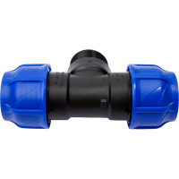 Компрессионный переходной тройник VALFEX ПНД, с наружной резьбой, 40-1 1/2"-40 1210024011240