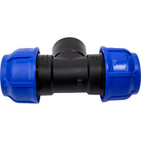 Компрессионный переходной тройник VALFEX ПНД, с внутренней резьбой, 50-1 1/2"-50 1210015011250