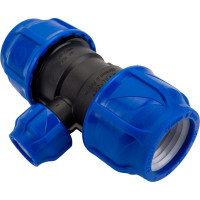 Компрессионный переходной тройник VALFEX ПНД, 40-20-40 1210012402040