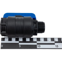 Компрессионный шаровой кран VALFEX ПНД НР/ВН резьба разборный 1"-1"Ду20 1210020100100