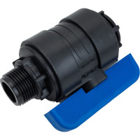 Компрессионный шаровой кран VALFEX ПНД НР/ВН резьба разборный 1"-3/4"Ду26 1210012100034