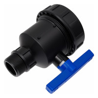 Компрессионный шаровой кран VALFEX ПНД НР/ВН резьба разборный 1 1/2"-2"Ду46 1210012112200