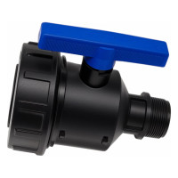 Компрессионный шаровой кран VALFEX ПНД НР/ВН резьба разборный 1 1/2"-2"Ду46 1210012112200