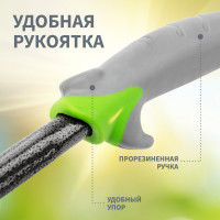 Садовые стальные грабельки с прорезиненной ручкой Четыре сезона 64-0003