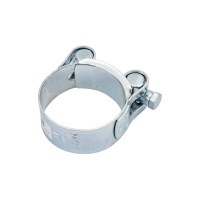 Силовой хомут Nord-Yada Д: 43-46 мм, Ш: 22 мм, Т: 1,2 мм, болт: М6х55, оцинкованная сталь 905991