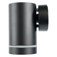 Садово-парковый светильник FERON DH1001, на стену, GX53, 230V, черный, 11708