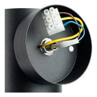 Садово-парковый светильник FERON DH1001, на стену, GX53, 230V, черный, 11708