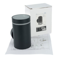 Садово-парковый светильник FERON DH1001, на стену, GX53, 230V, черный, 11708