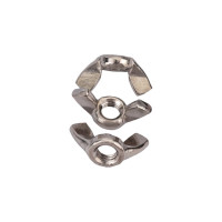 Барашковая гайка КРЕП-КОМП американский тип, нержавейка А2, DIN 315, М8, 50 шт. гбна8