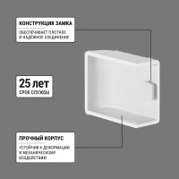 Заглушка кабельной трассы TDM ELECTRIC КМЗ, белый, 20х10 упаковка 4 шт SQ0411-0082