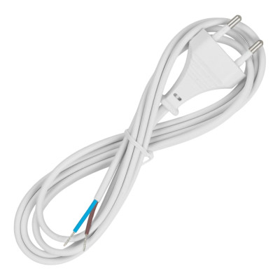 Шнур с плоской вилкой TDM ELECTRIC ШУ02 ШВВП 2x0,75мм2 1,7 м. белый SQ1305-0011