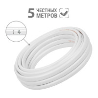 Провод ПУГСП TDM ELECTRIC 2x1,5 5м, белый Народный SQ0126-0207