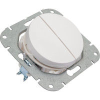 Механизм выключателя Bylectrica 2-клавишный, скрытая установка, серия ПРОВАНС, белый С510-3302