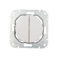 Механизм выключателя Bylectrica 2-клавишный, скрытая установка, серия ПРОВАНС, белый С510-3302