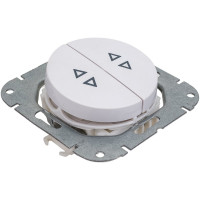 Механизм выключателя Bylectrica 2-клавишный, проходной, скрытая установка, серия ПРОВАНС, белый С(6+6) 10-3363