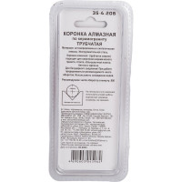 Коронка алмазная по стеклу и керамограниту (6x55 мм; цилиндрический хвостовик) РемоКолор 35-4-206