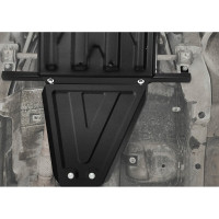 Защита КПП для Chevrolet Niva 2002-н.в. АвтоБроня сталь 2 мм, крепеж в комплекте 111.01014.2