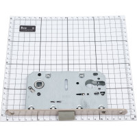 Замок под цилиндр пластиковый матовый никель Вантаж P85SN
