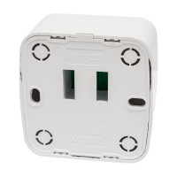 Компьютерная розетка TDM ELECTRIC RJ-45 открытой установки IP20, белая Дача Народная SQ1824-0011