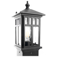 Садово-парковый светильник FERON PL676 столб 60W 230V E27, черный 11691