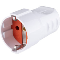 Розетка штепсельная рифленая с заземлением 16А 250B белая TDM ELECTRIC SQ1806-0211