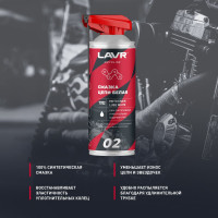 Смазка цепи белая MOTO 520 мл LAVR Ln7702