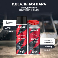 Смазка цепи белая MOTO 520 мл LAVR Ln7702